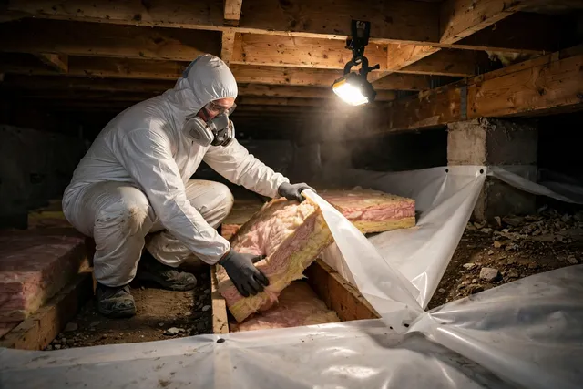 Trade illustration: Crawl space work